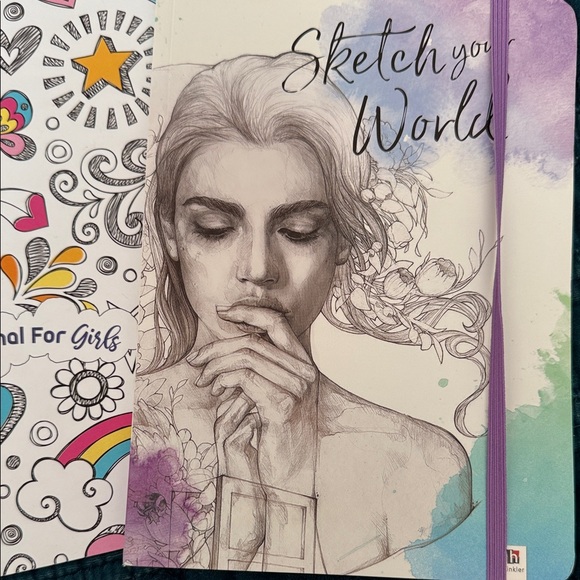 Sketch Your World Art Journal with SketchBook for Girls Set of Two NWOT - Picture 2 of 8